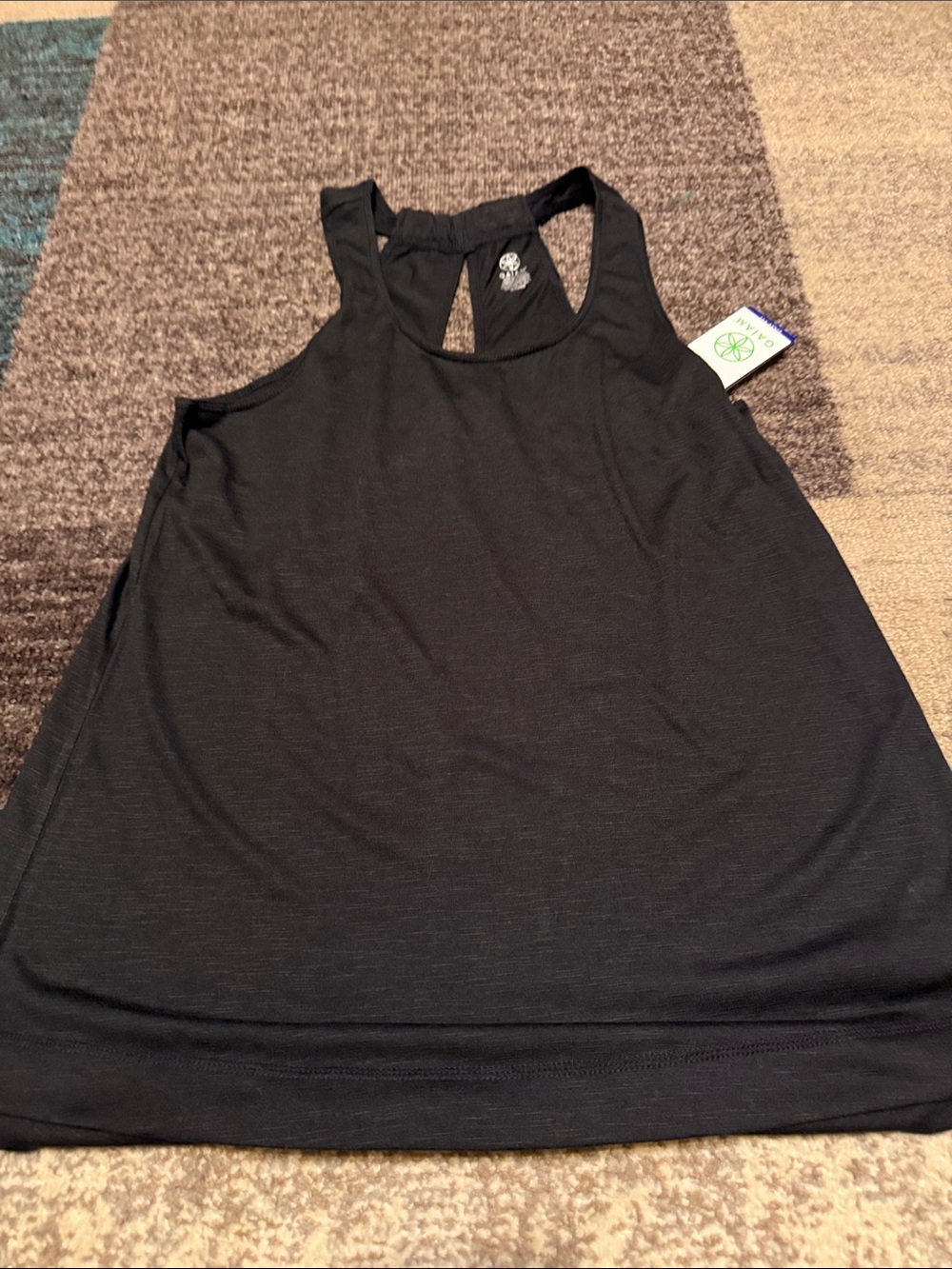 GAIAM Black Racerback Performance Tank